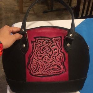 Custom leather purse